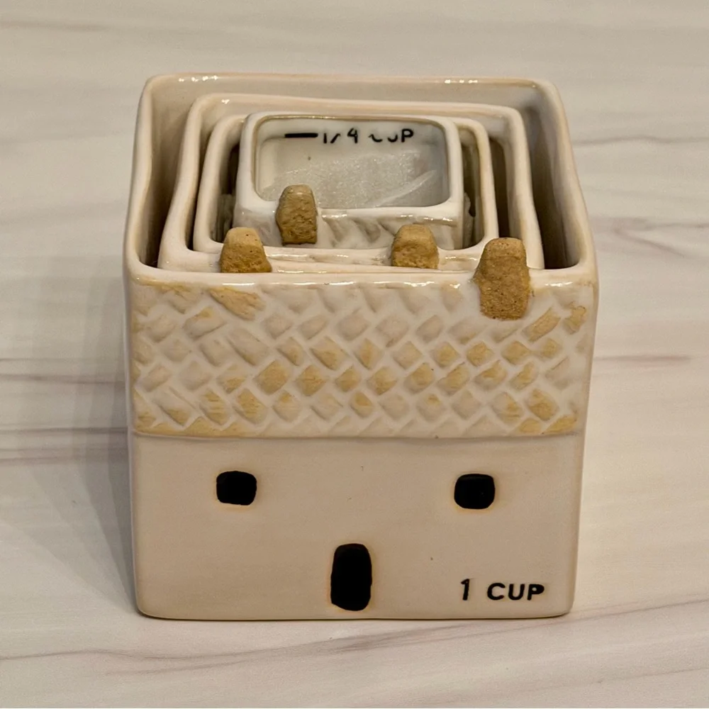 Mud Pie White House Measuring Cups Set - NWOT